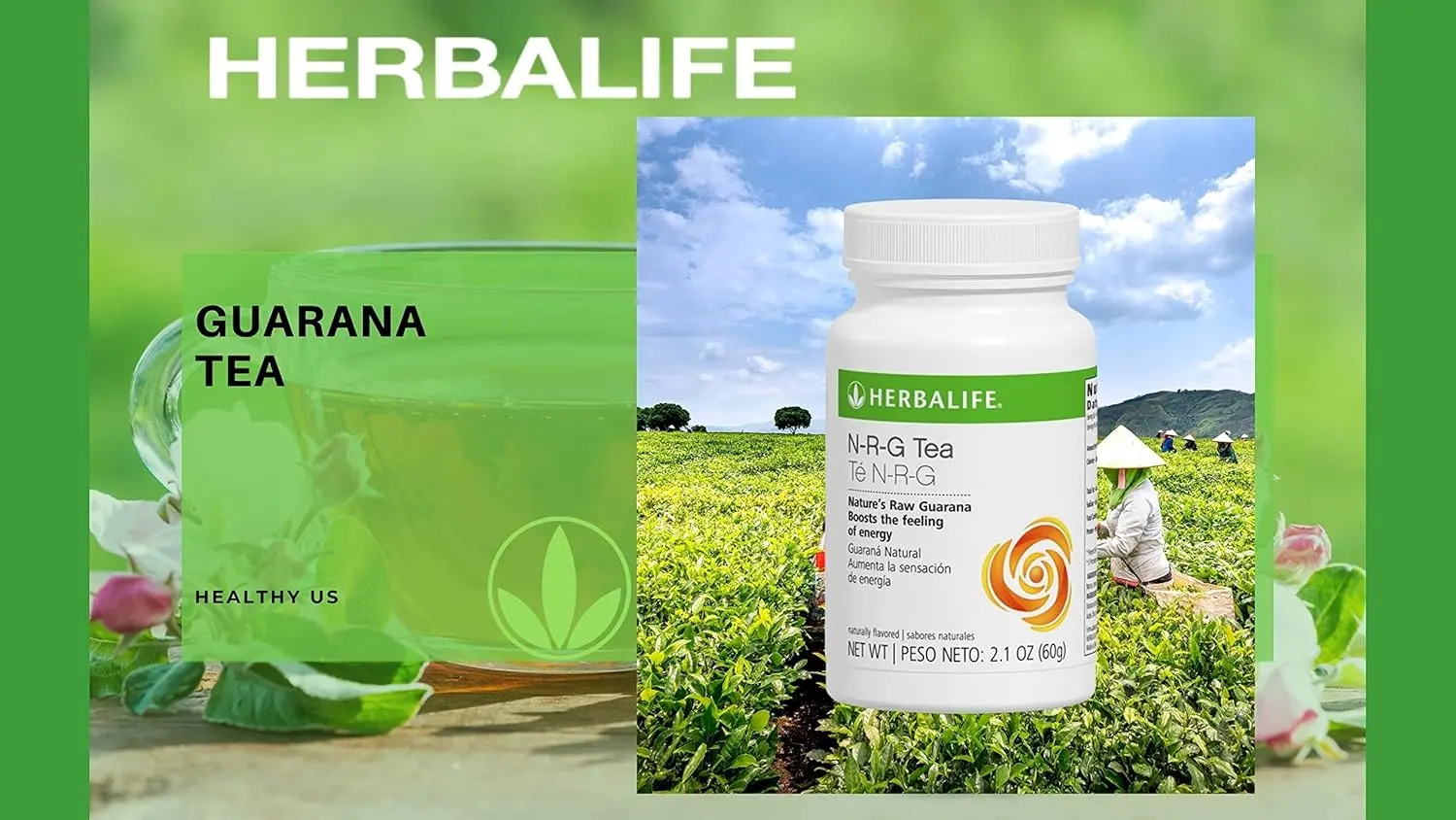 HERBALIFE N-R-G Nature's Raw Guaraná Tea Capsules